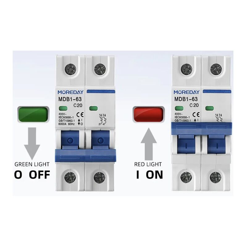 AC. MCB 20amp - 2P breaker - Image 2