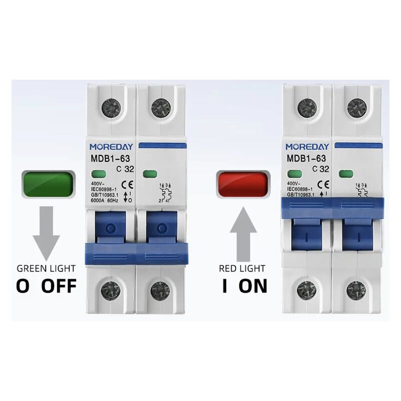 AC. MCB 32amp - 2P breaker - Image 2